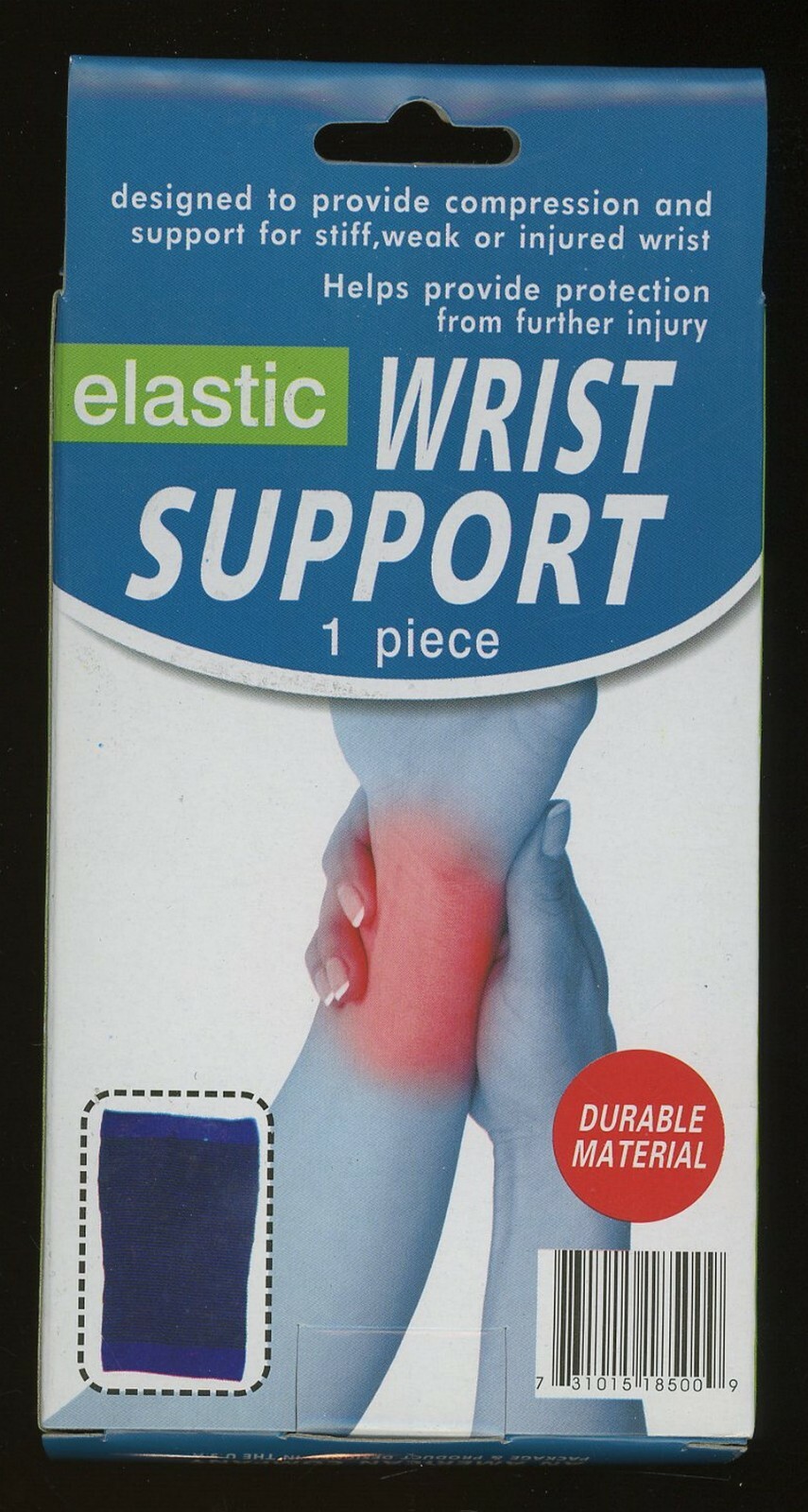 Elastic Wrist Sleeve Tube With Light Compression Support That Holds Bandages On