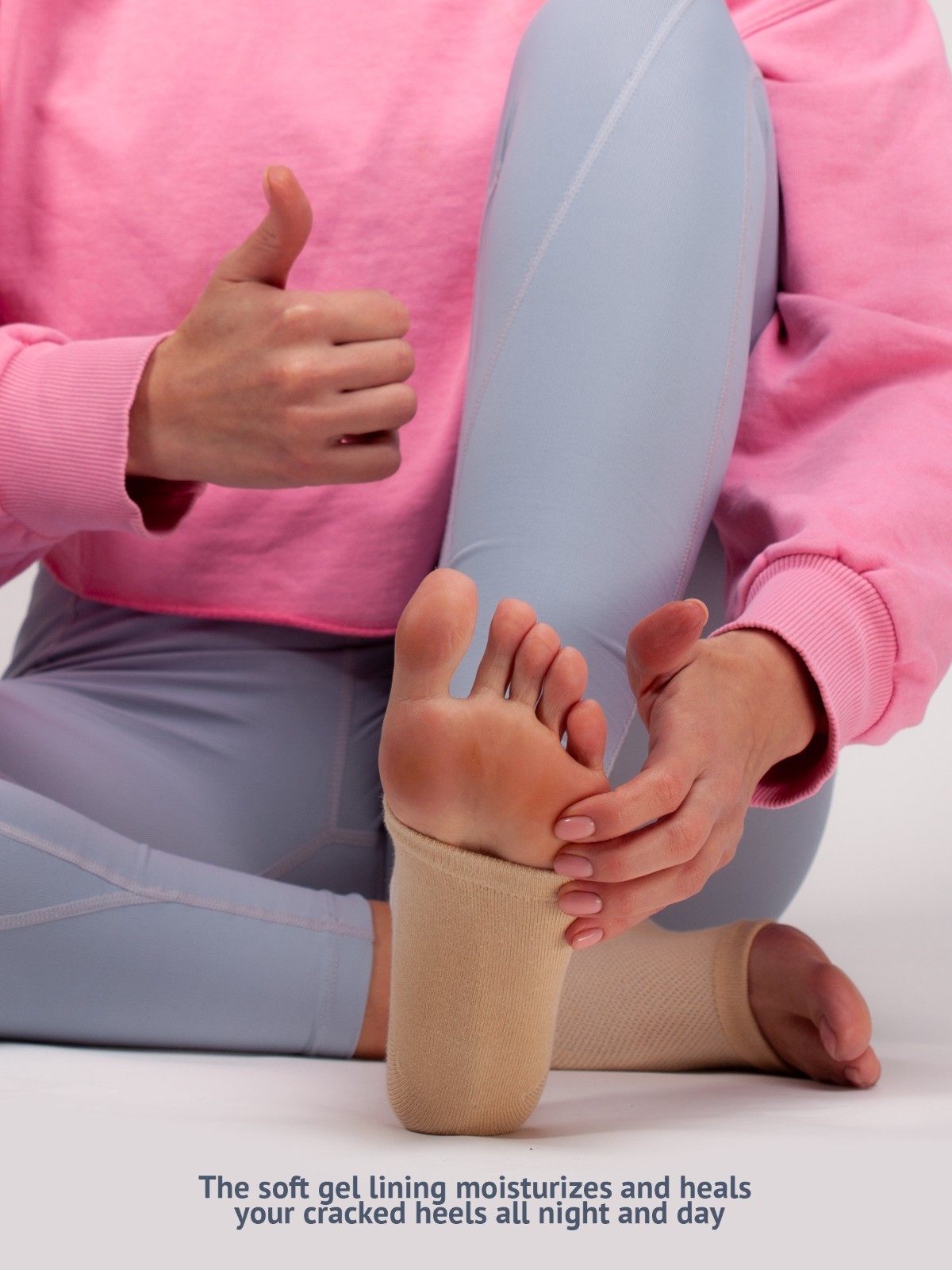 Moisturizing Heel Socks – Toeless Socks for Women Men