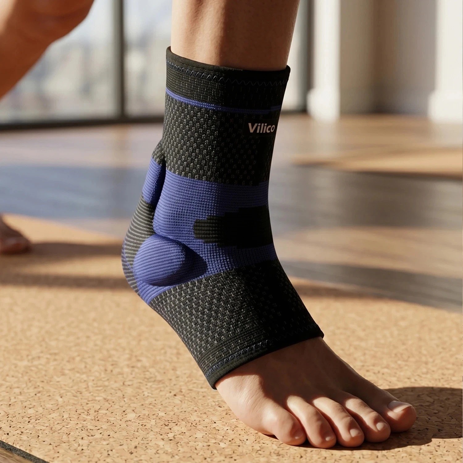 1/2PCS Ankle Brace Socks Compression Sleeve Foot Support for Sprained Ankle Wrap
