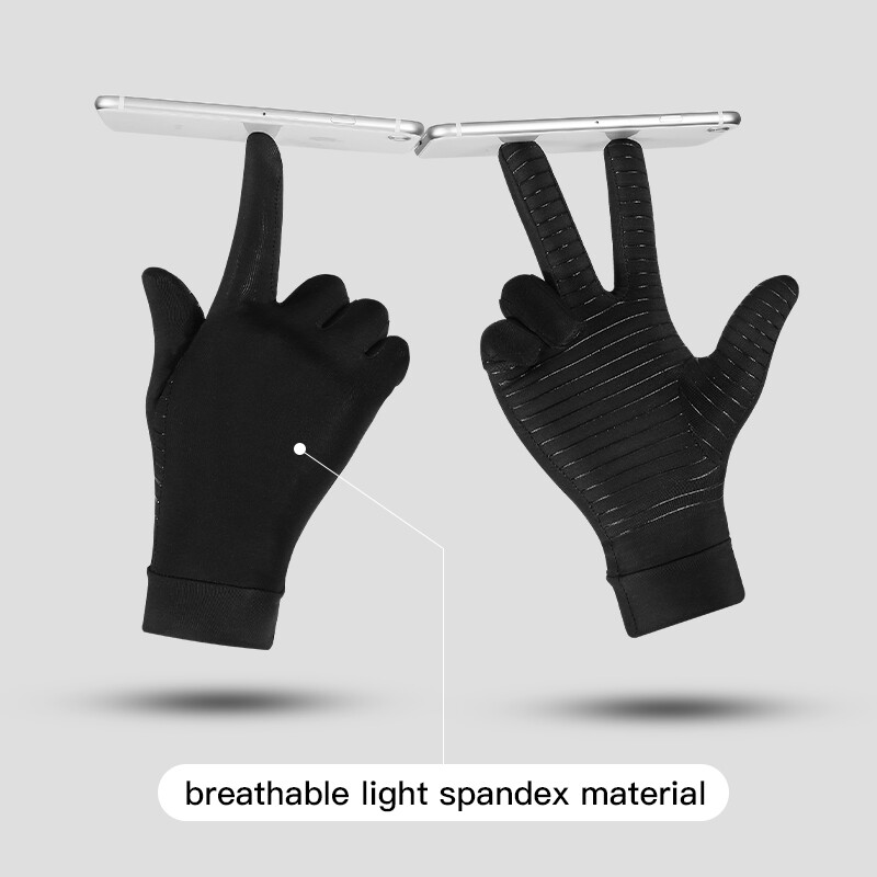 1 Pair Copper Arthritis Compression Gloves Hand Support Joint Pain Relief USA
