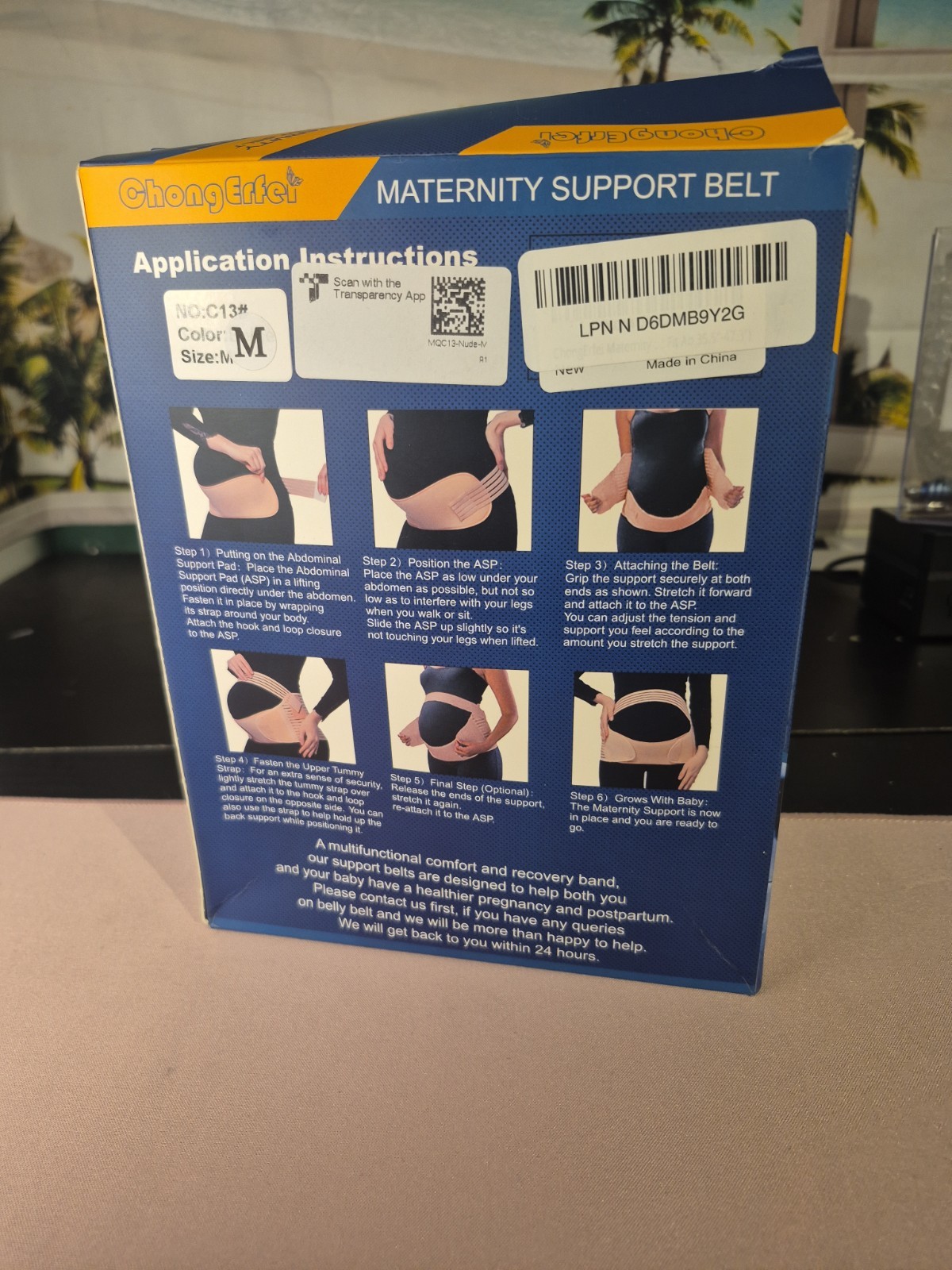 Maternity Support Belt New! Size M