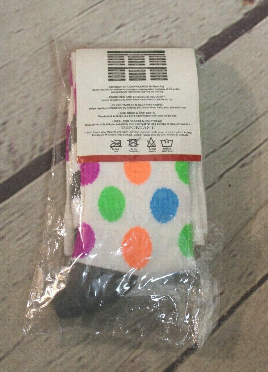 NEW ~ A-Swift Compression Socks Unisex Adult Sz Small (M 6-8 & W 7-9.5)