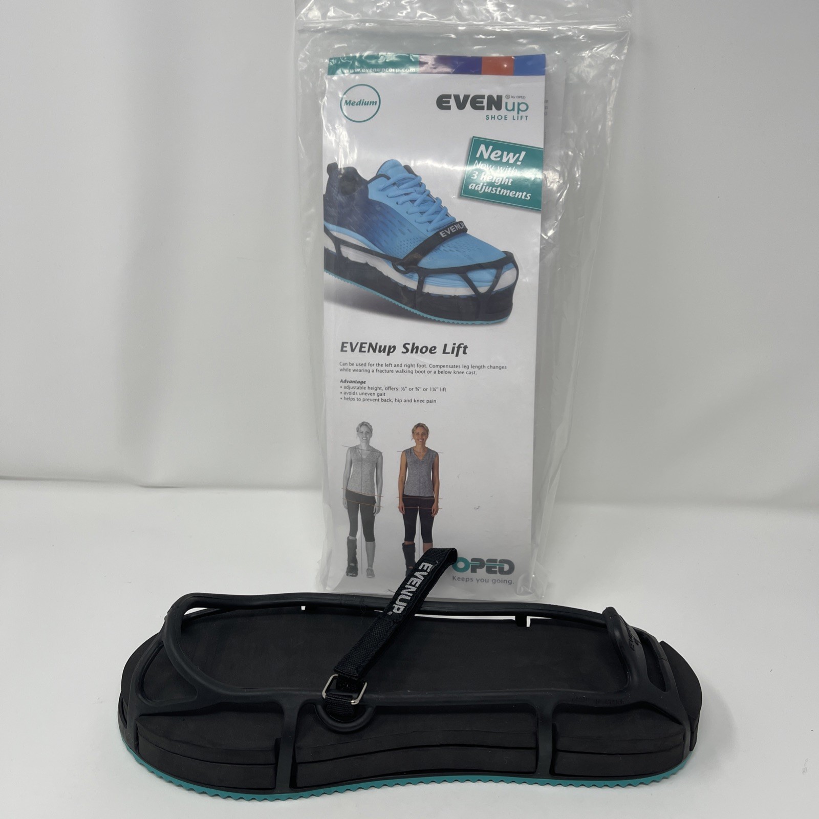 EVENup Shoe LIft Height Balancer Size Medium Men 8.5-10.5 Women 9-11