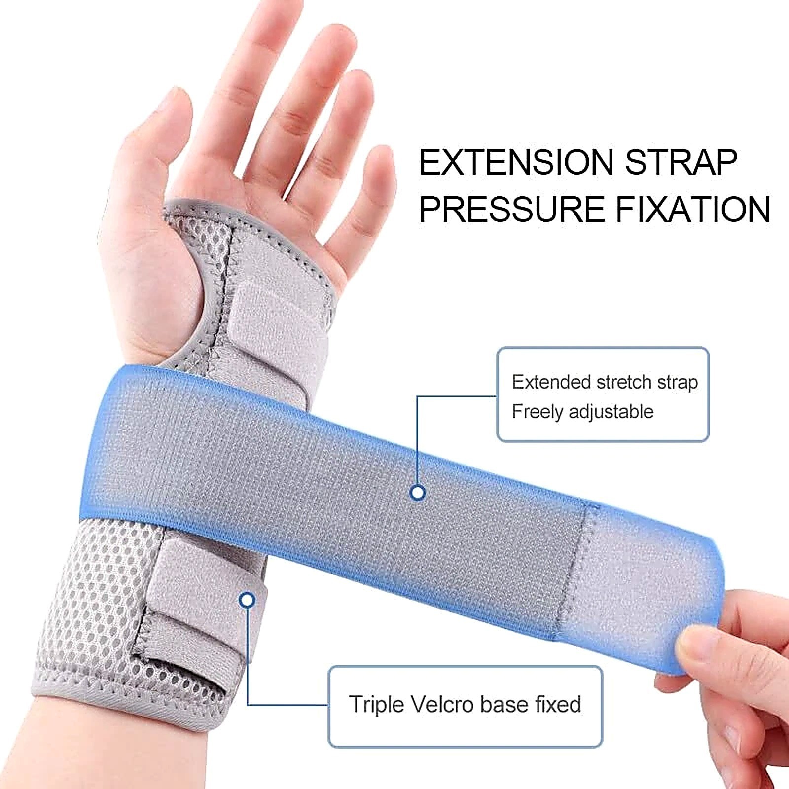 Wrist Brace for Carpal Tunnel Adjustable Night Support Splint Men Women