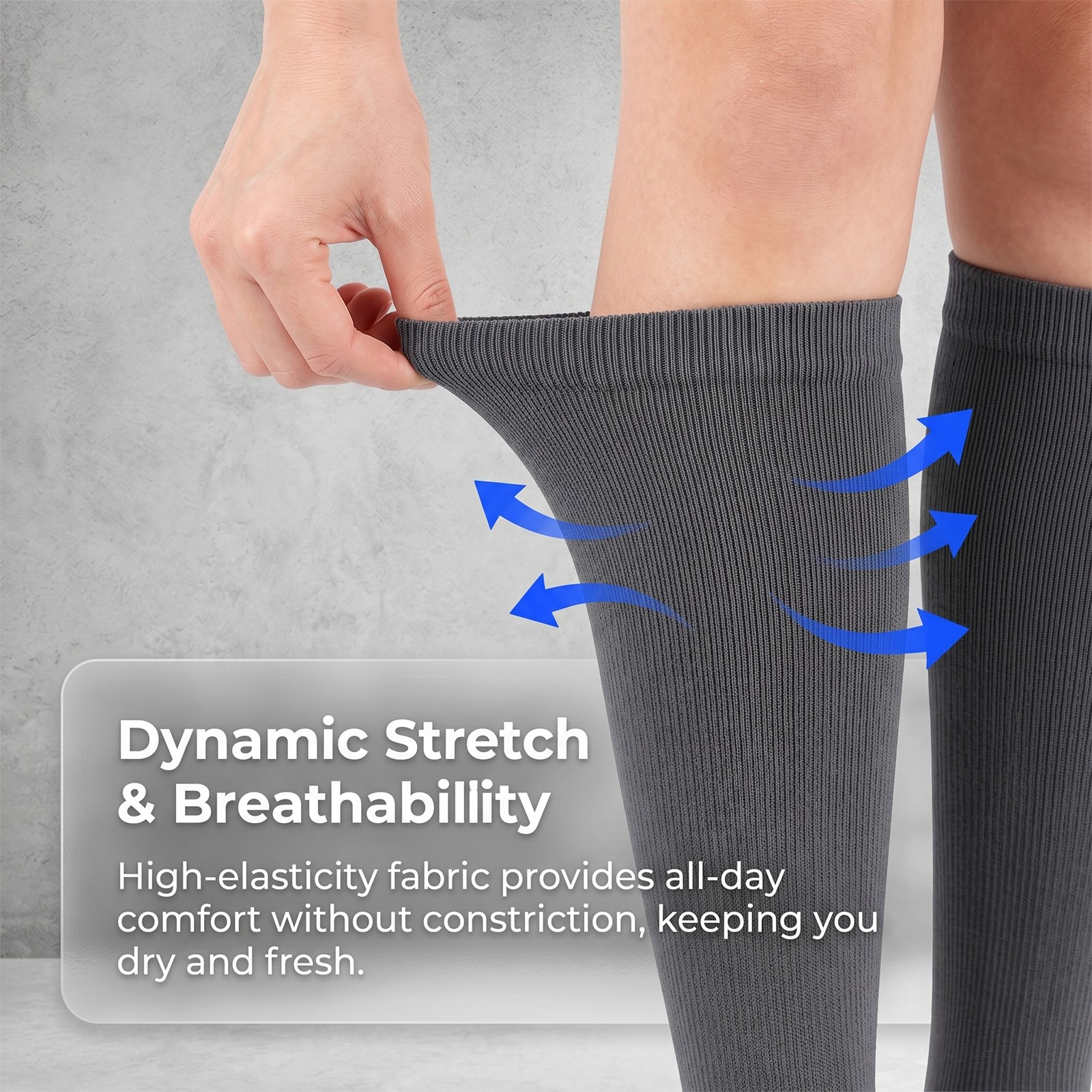 5 Pairs Compression Socks for Women & Men 20-30mmHg Graduated Support S-XXL