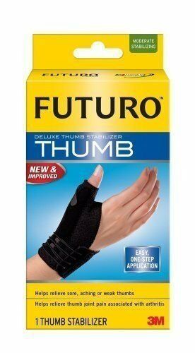 3M Futuro Deluxe Thumb Stabilizer Moderate Pain Relief Support L-XL Size 1 Count