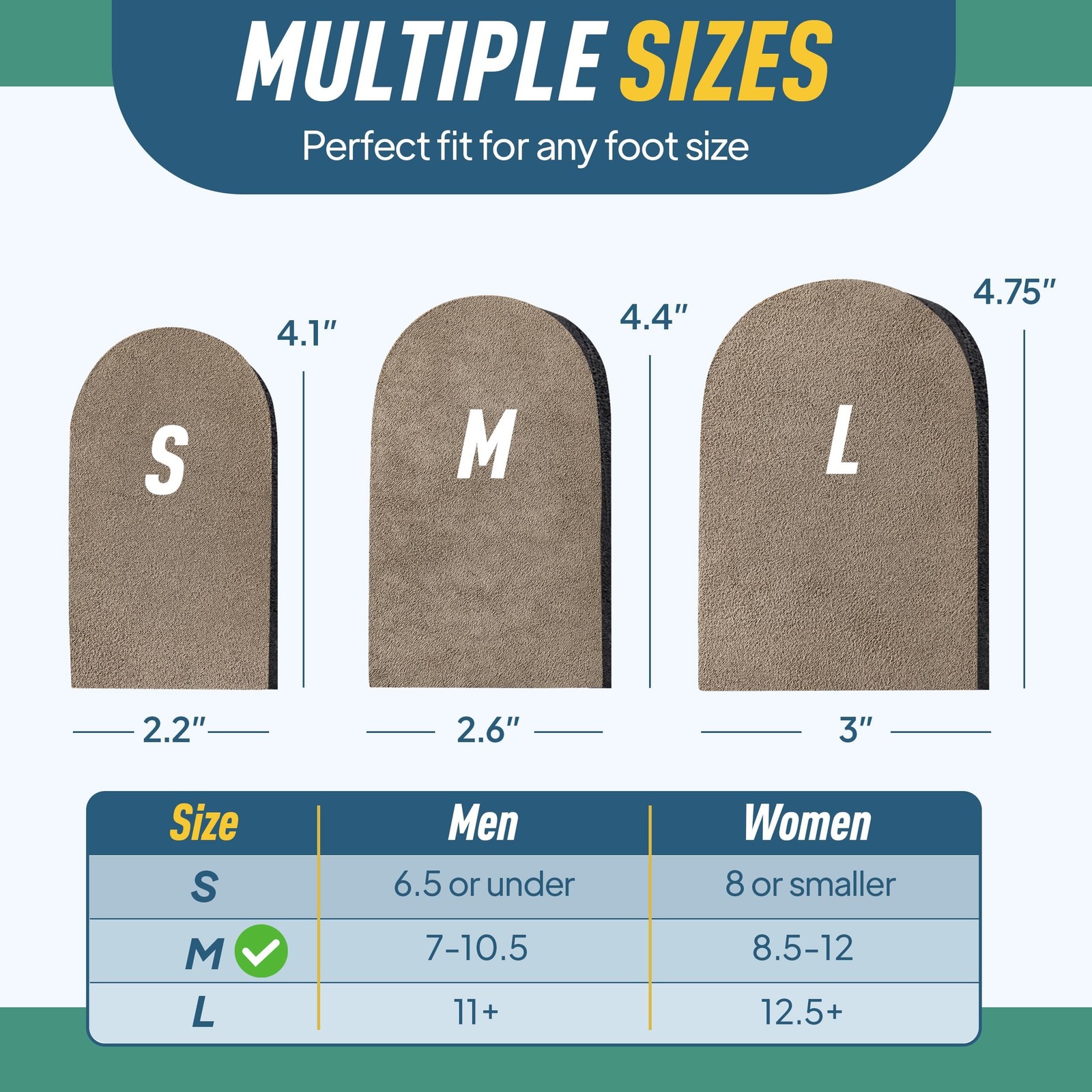 Heel Lifts for Women and Men Adjustable Shoe Lifts for Leg Length Discrepancy (M