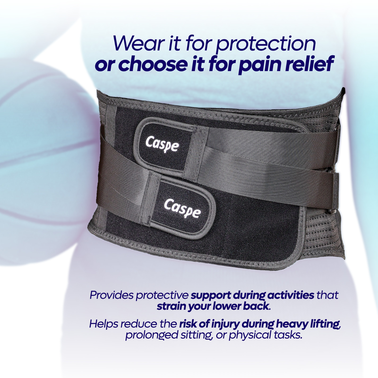 Lower Back Support Brace Lumbar Waist Belt Double Pull Breathable Belt Men Women