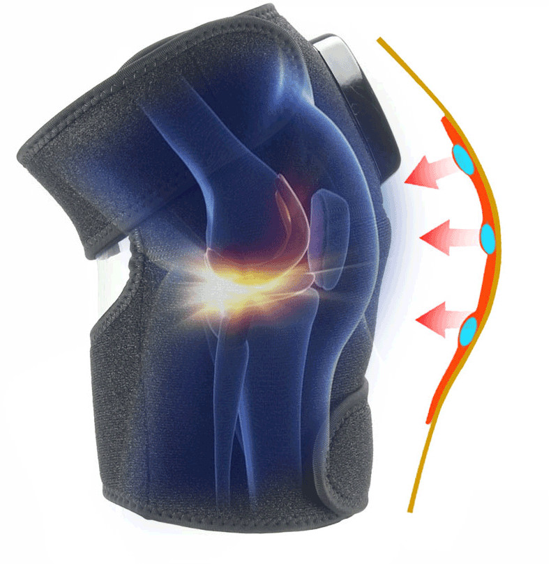 Adjustable Massager Pad Heating Therapy Knee Joint Pain Relief Massage Knee Pad