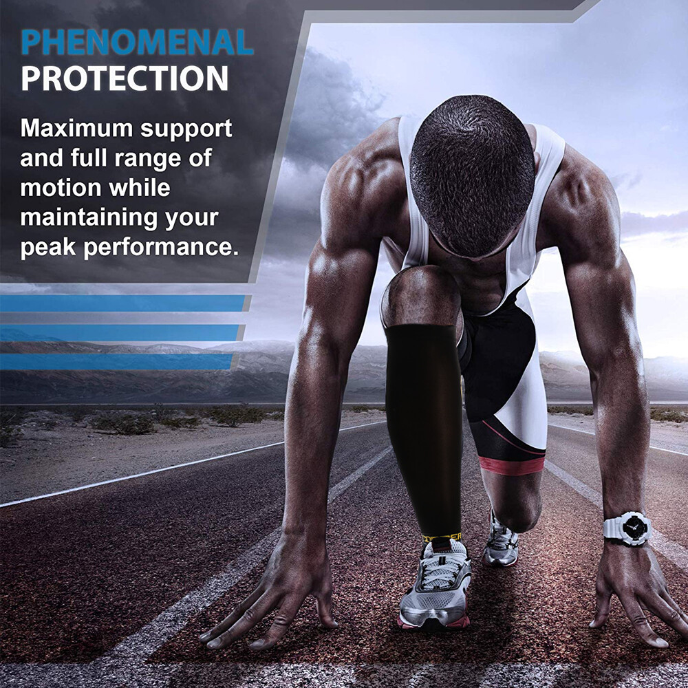 Copper Compression Socks Recovery Calf Leg Sleeves Shin Splint Running Sport Gym