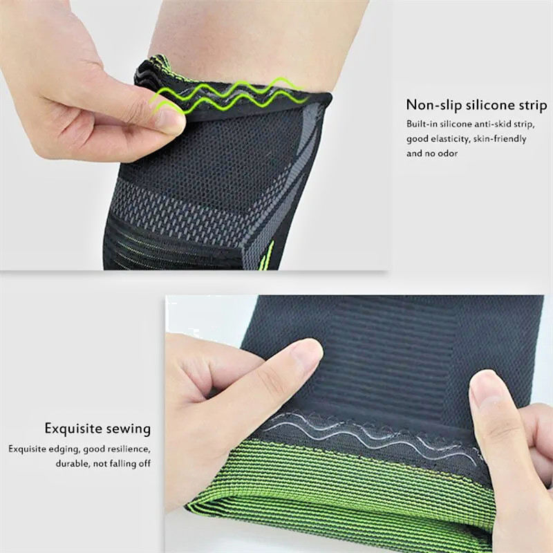 Single Knee Pad Sleeve Nylon Sports Support Running Basketball Compression Brace