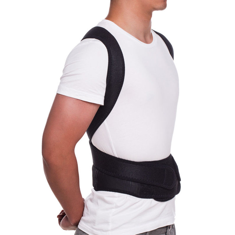 Adjustable Blue Back Support Posture Safety Brace Shoulder Belt Vest Strap US