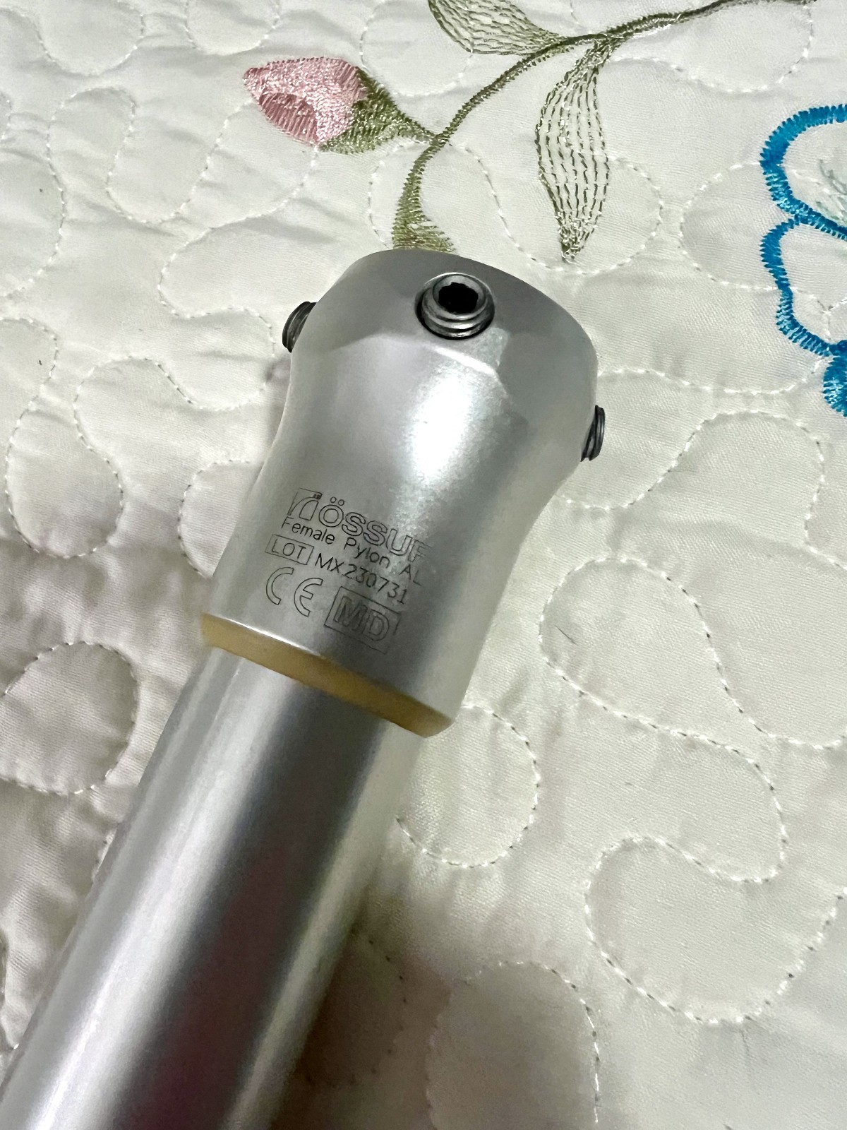 Ossur Leg Female Pylon AL Tube Clamp 7.25″ 30mm Pole Shaft Parts