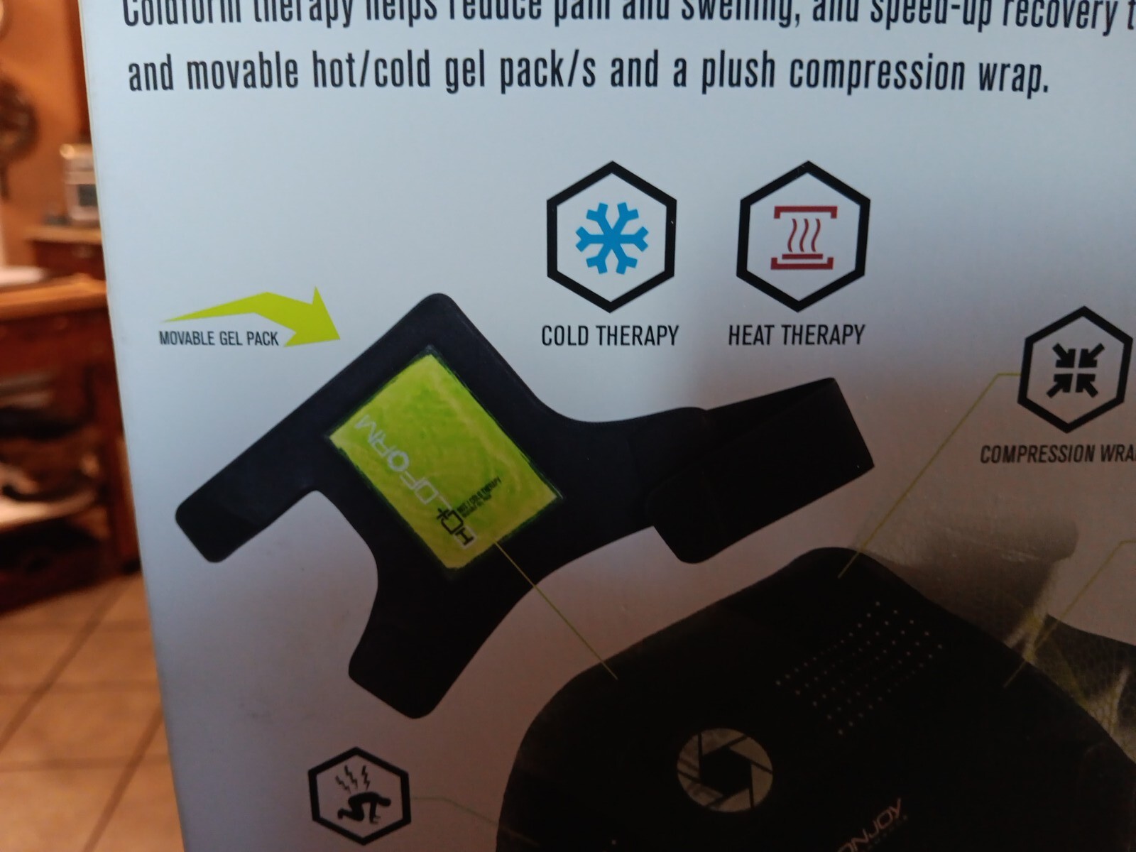 Donjoy Performance Coldform Hot Cold Therapy Shoulder Wrap pack Ice Pad Read