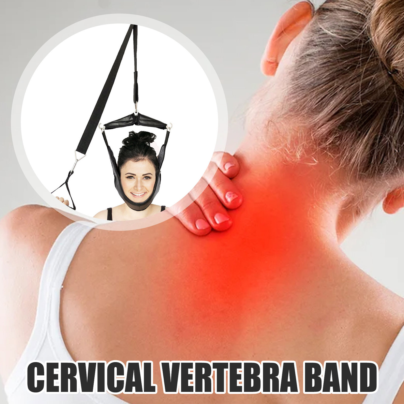Cervical Traction Belt Vertebrae Stretch Fixing Portable Neck Traction Device