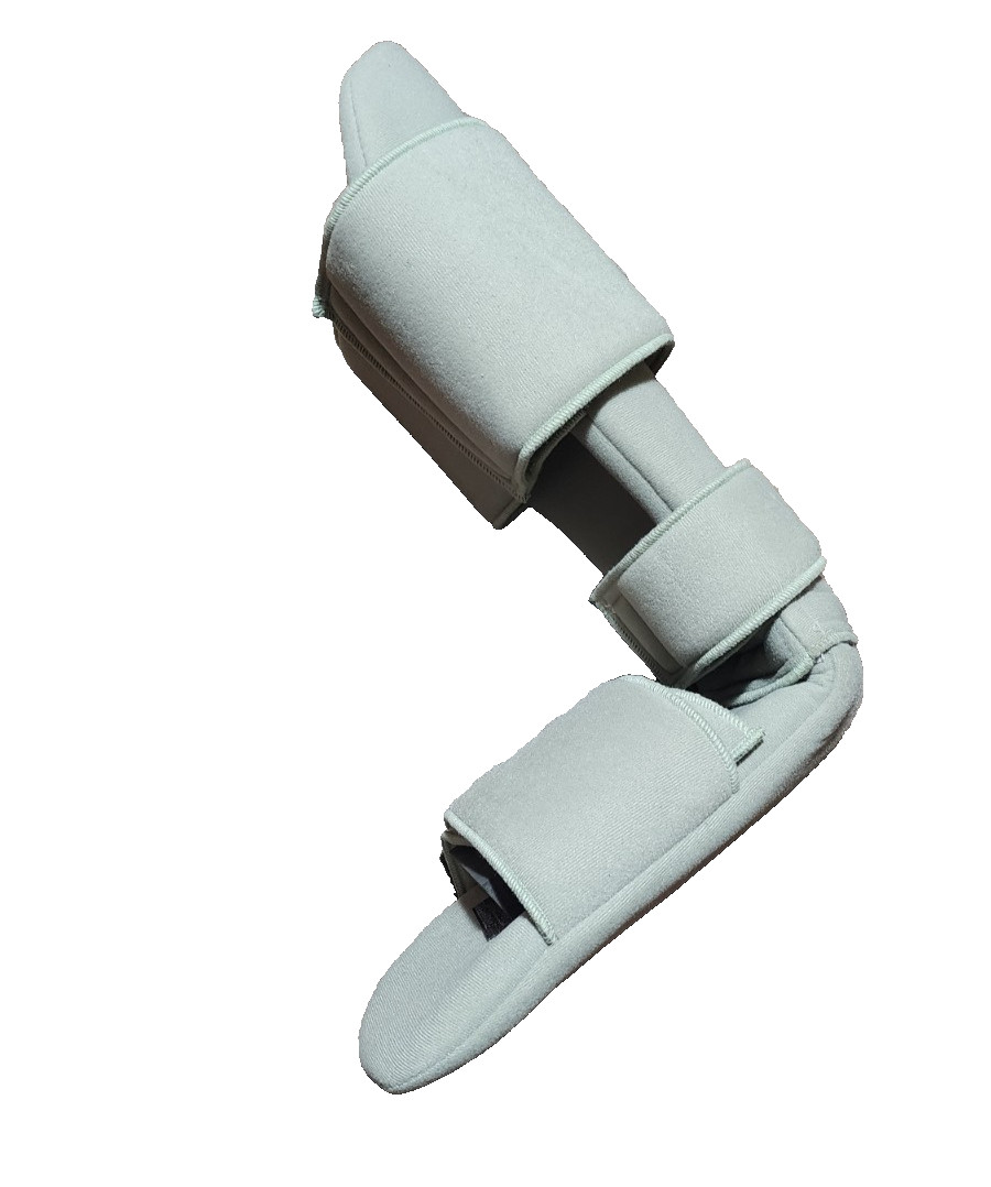 Leg Brace Support Splint Trigger Point Night Plus Stretch Wedge Soft Gray Medium