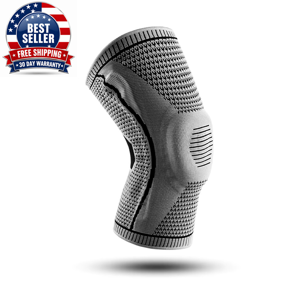 1/2 PC Knee Pads Strap Patella Medial Support Meniscus Silicone Compression Prot
