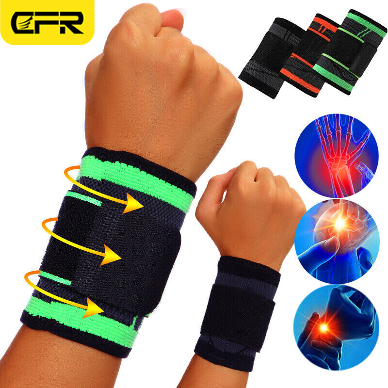 Sports Wrist Band Brace Wrap Adjustable Support Carpal Tunnel Bandage Gym Strap