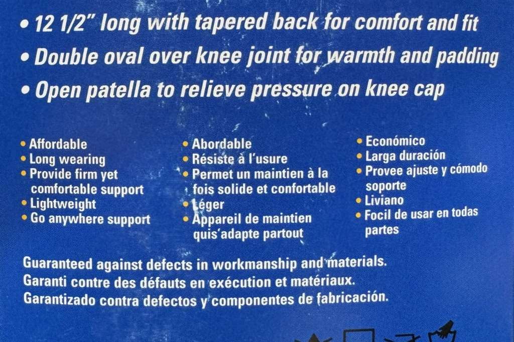 Sport Aid GOLD ThermaDry3 Slip-On Deluxe Knee, X-Large (Knee Circ. 17″-19″)