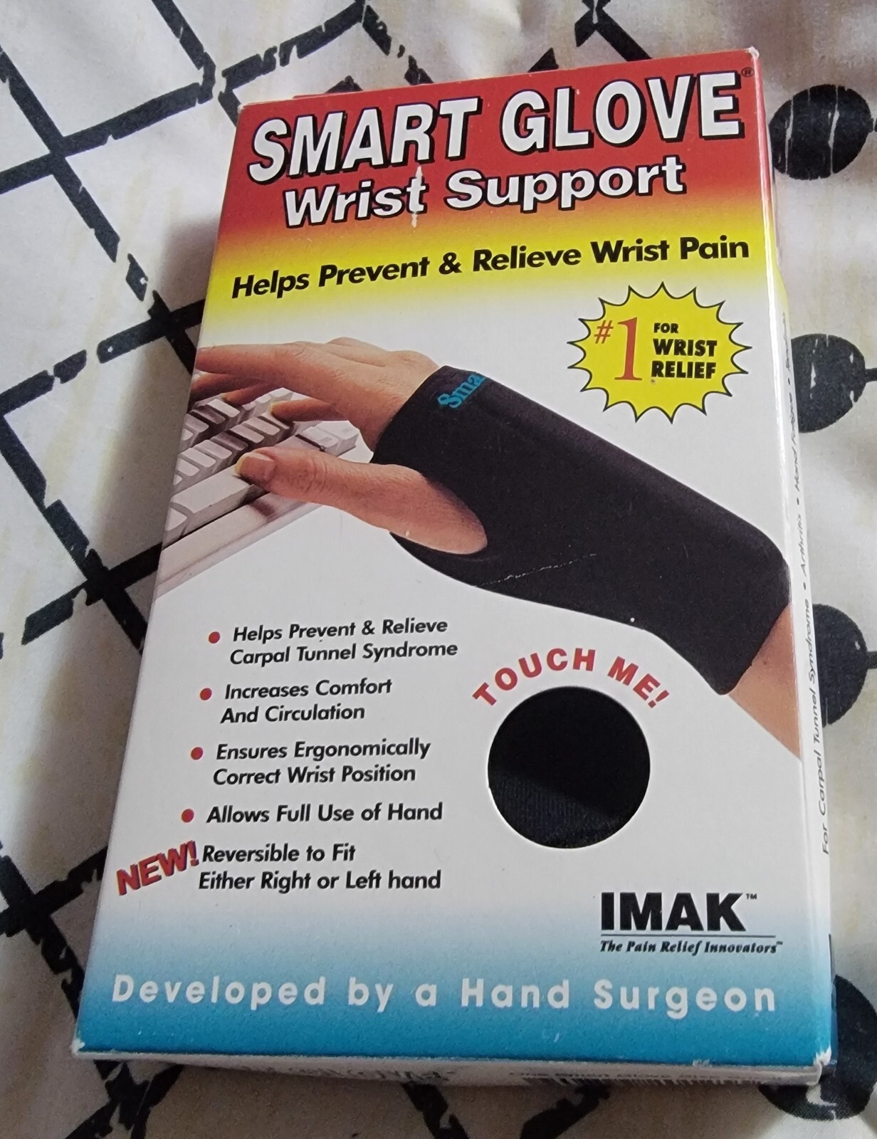 NEW IMAK – Smart Glove Wrist Support sz Small wrist pain carpal tunnel syndrome