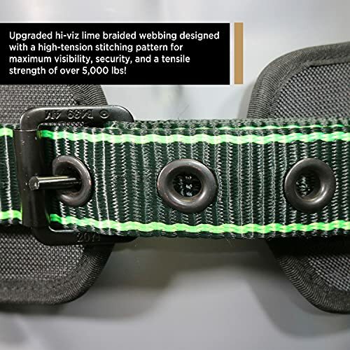 Fall Protection Safety Harness Work Positioning Padded Waist Back Support Belt