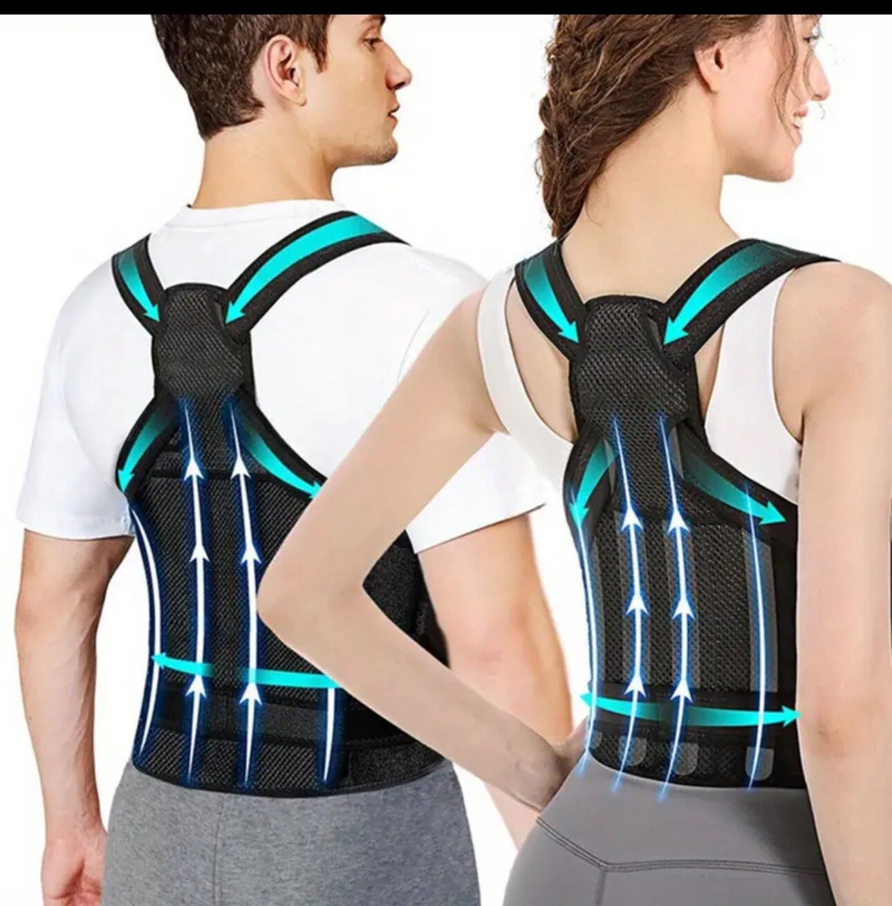 Hurmoya Back Brace Posture Corrector Lower and Upper Back Pain Relief