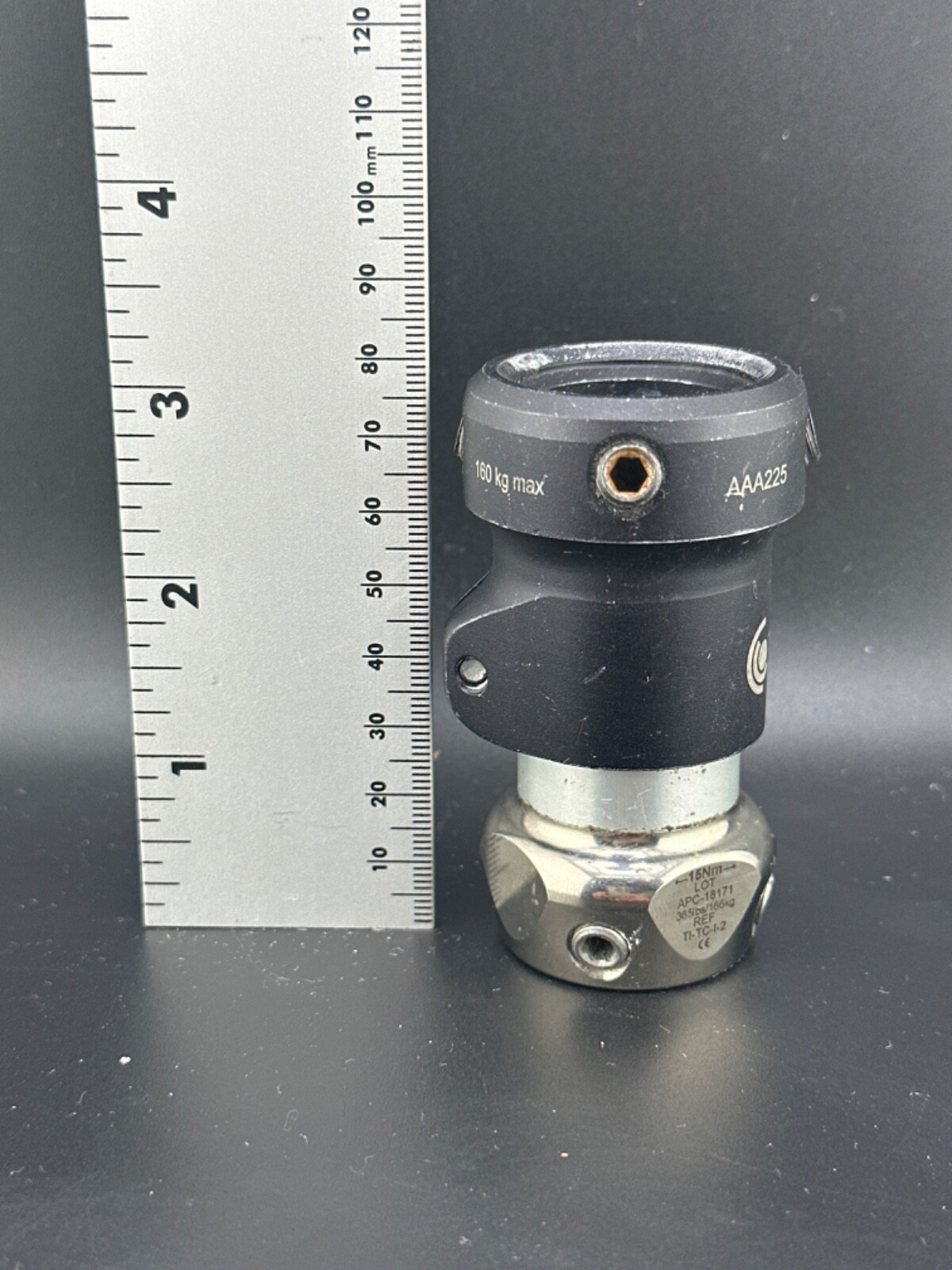 Prosthetic pylon components adapters. 30mm diameter parts.