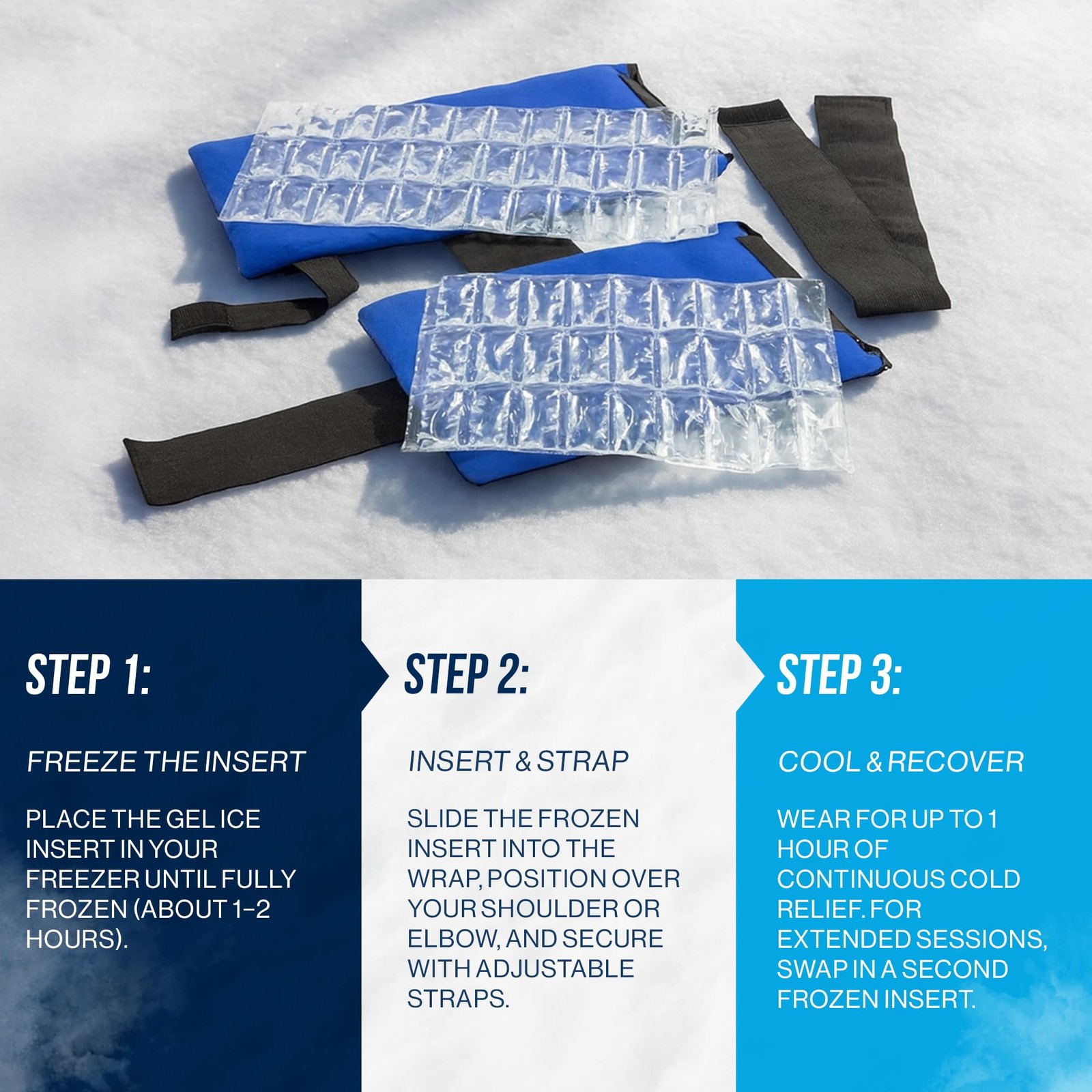 PRO ICE Shoulder Elbow Ice Therapy Wrap for Youth – Excellent for Treating