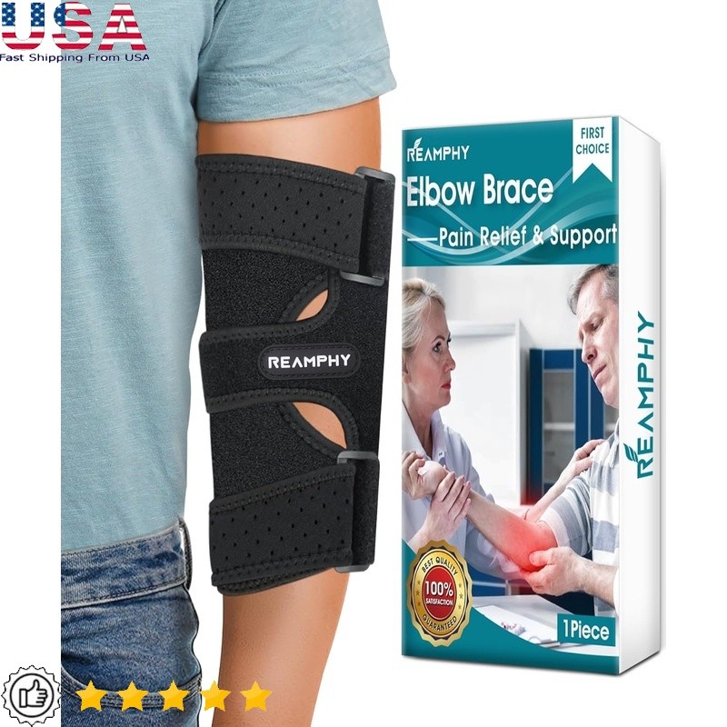 Elbow Brace Support Night Sleep Tendonitis Arthritis Non Slip Comfortable Sleeve