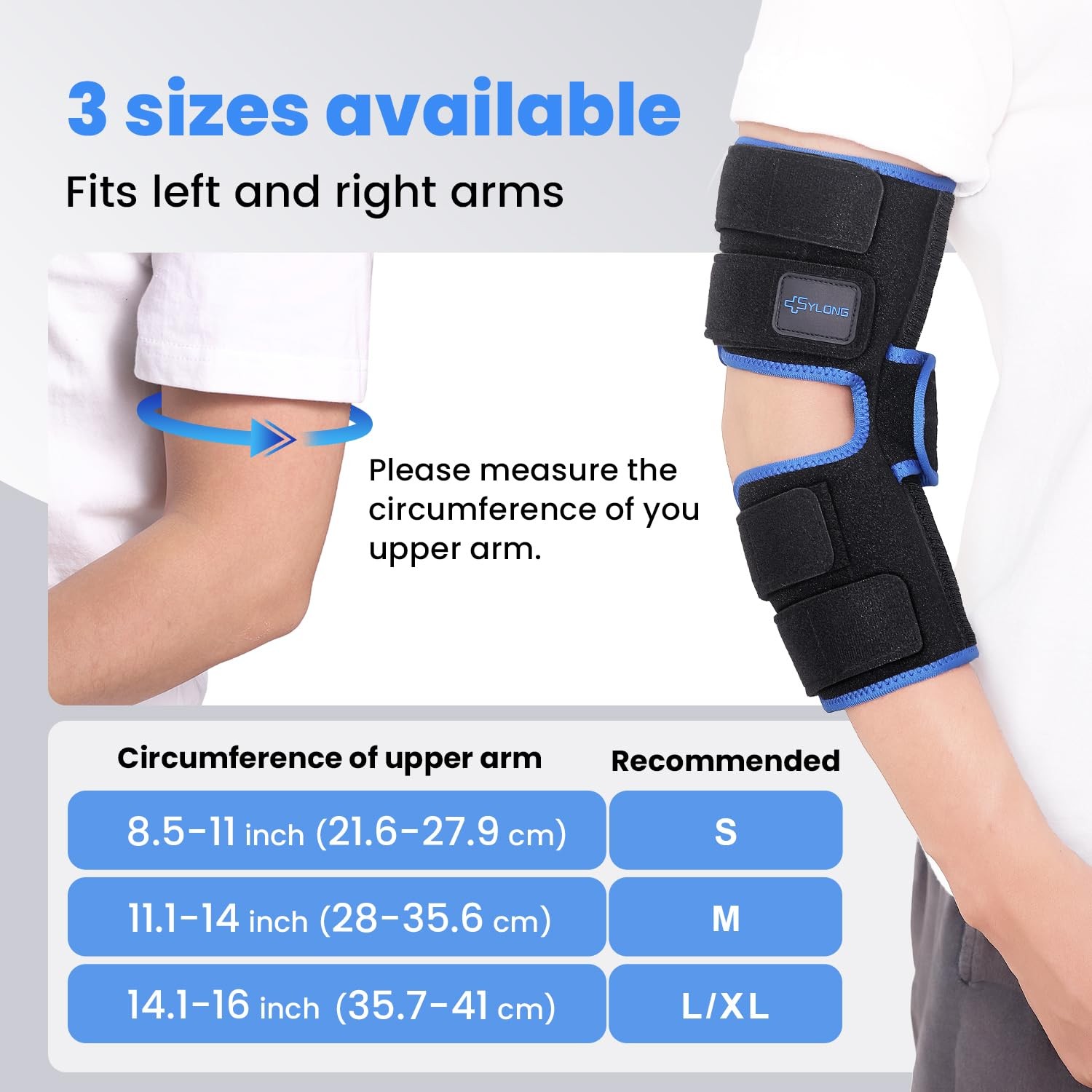 Cubital Tunnel Syndrome Elbow Brace, Ulnar Nerve Entrapment Splint, Elbow Immobi