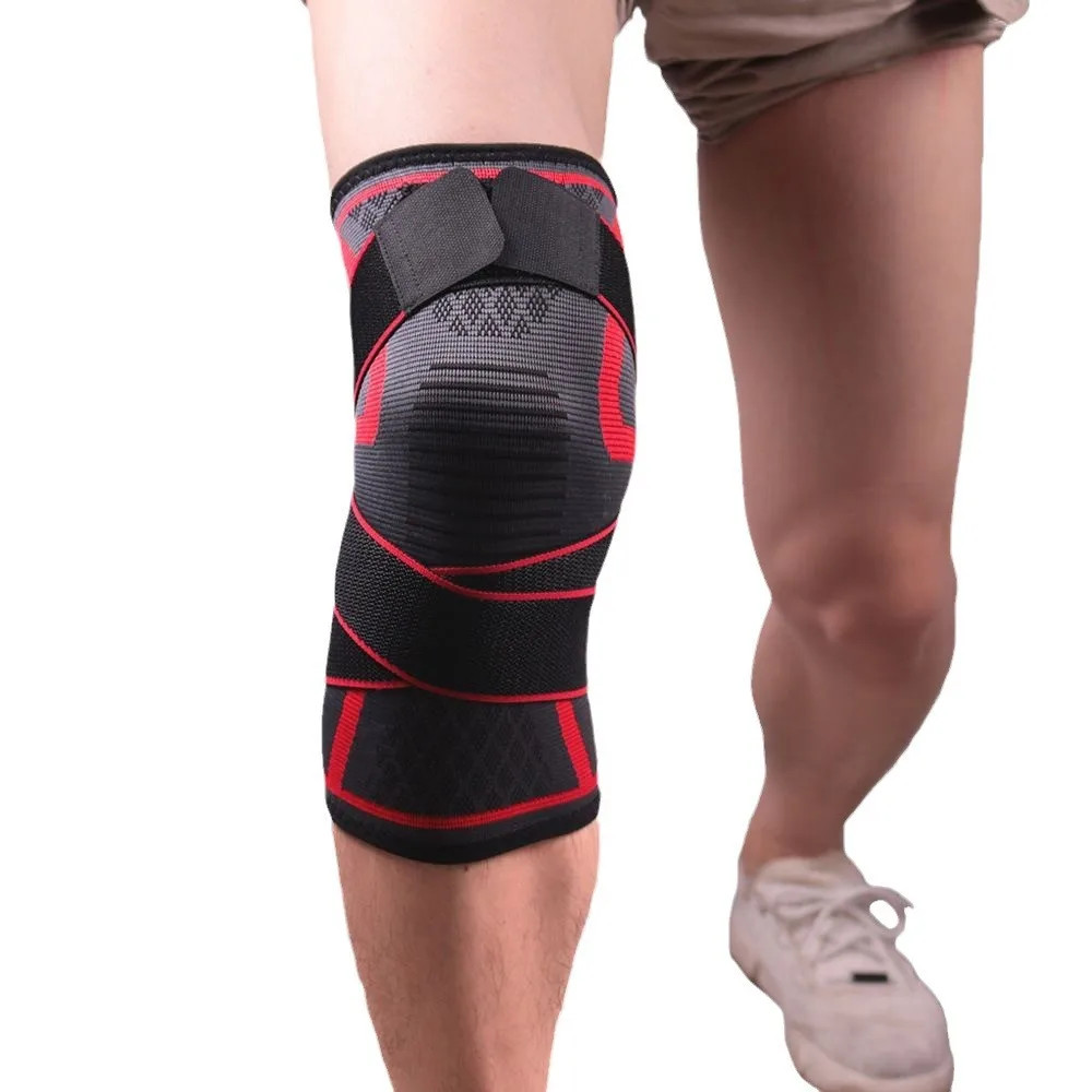 1 Piece Knee Pad Nylon Sports Knee Brace Compression Support for Running Fitness