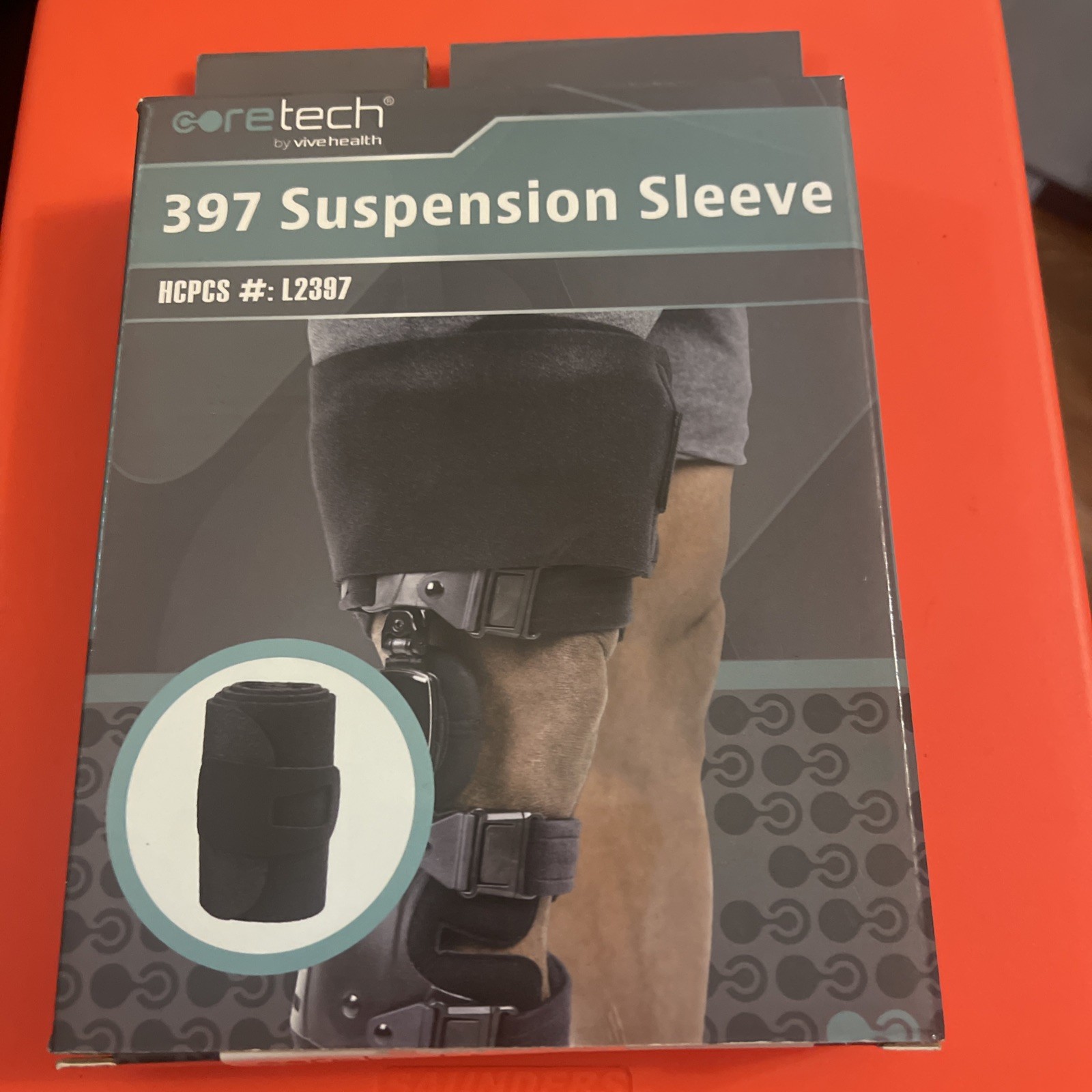 Coretech 397 Prosthetic Suspension Sleeve L2397 Black Vive Health New