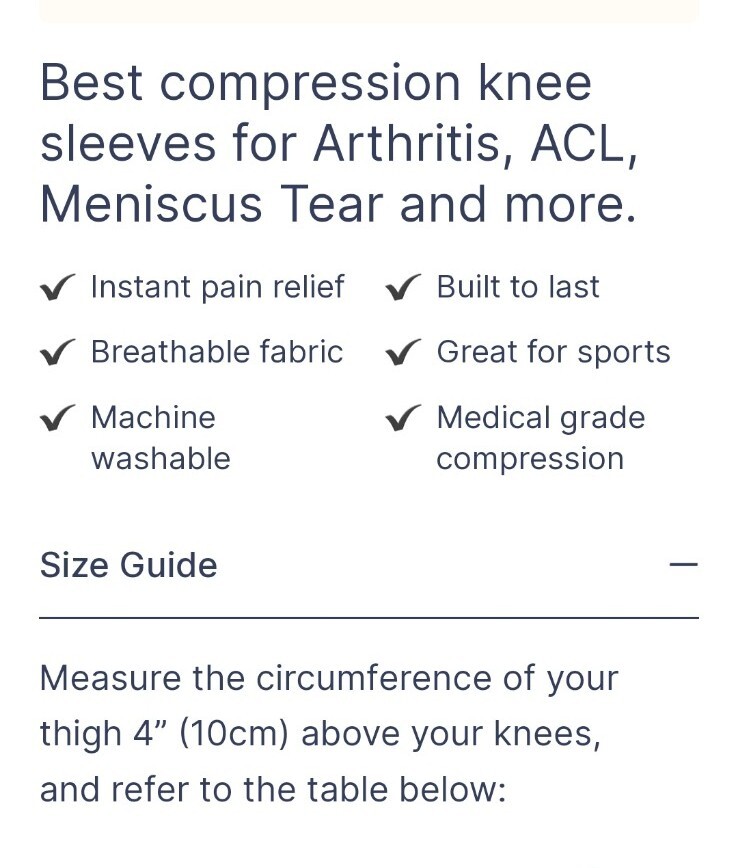 Koprez Unisex Medical Grade Compression Knee Sleeve JM3 Blue Small NWT