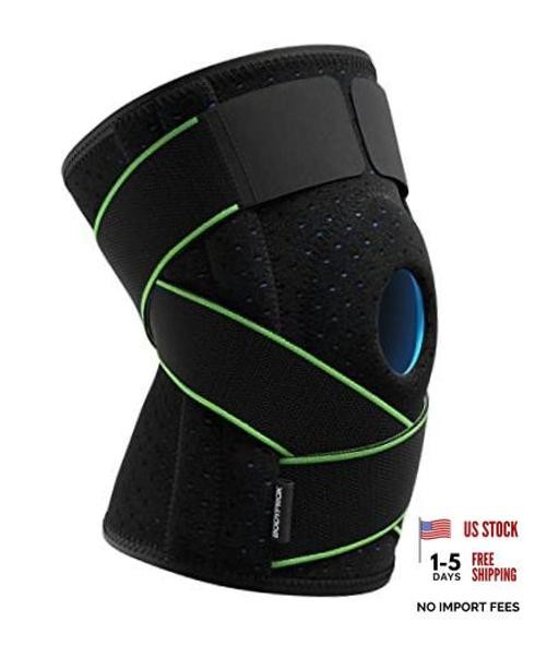 Knee Brace with Side Stabilizers & Patella Gel Pad Support | Knee Small/Medium