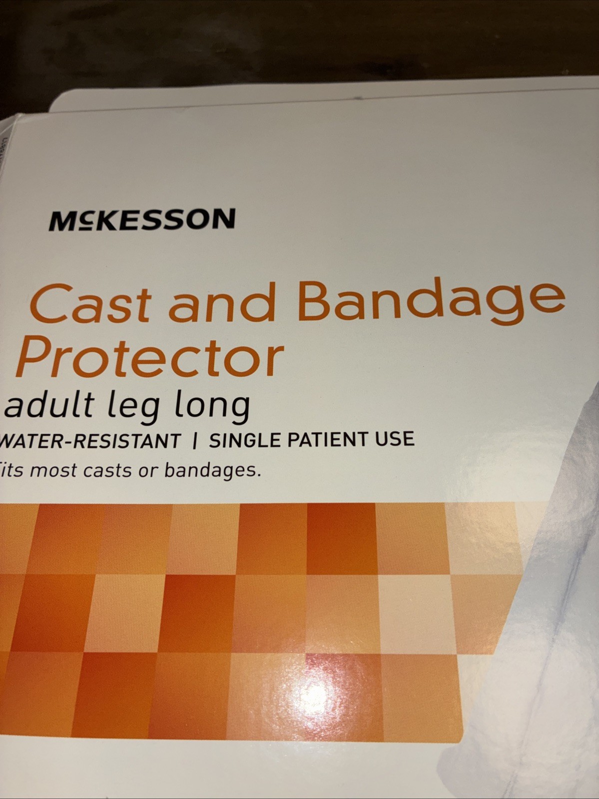 New In Box McKesson Leg Cast Cover 42 Inch Vinyl MM98817 1 Ct