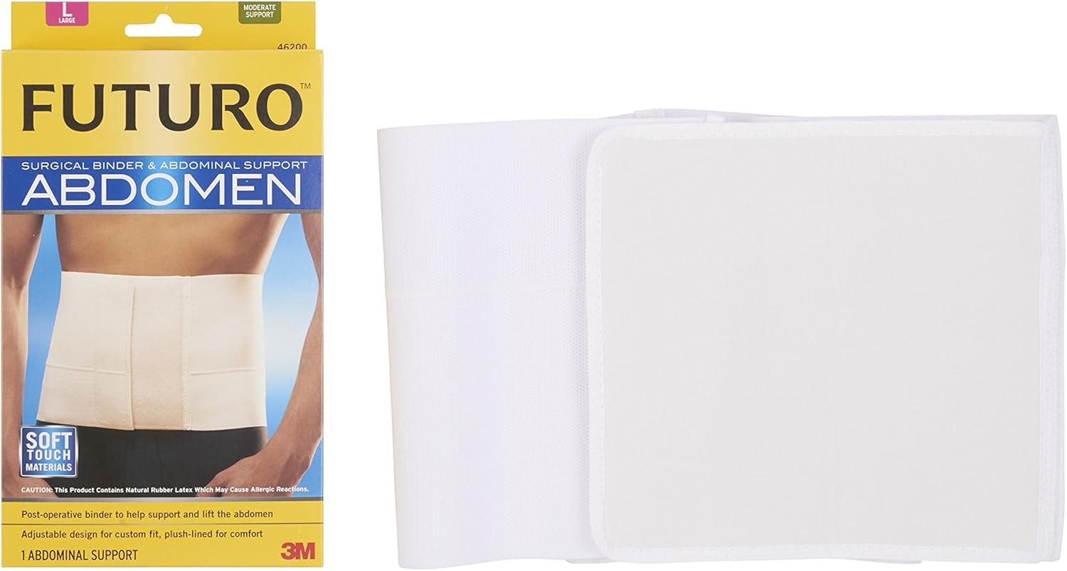 FUTURO Surgical Binder and Abdominal Support (White) Medium