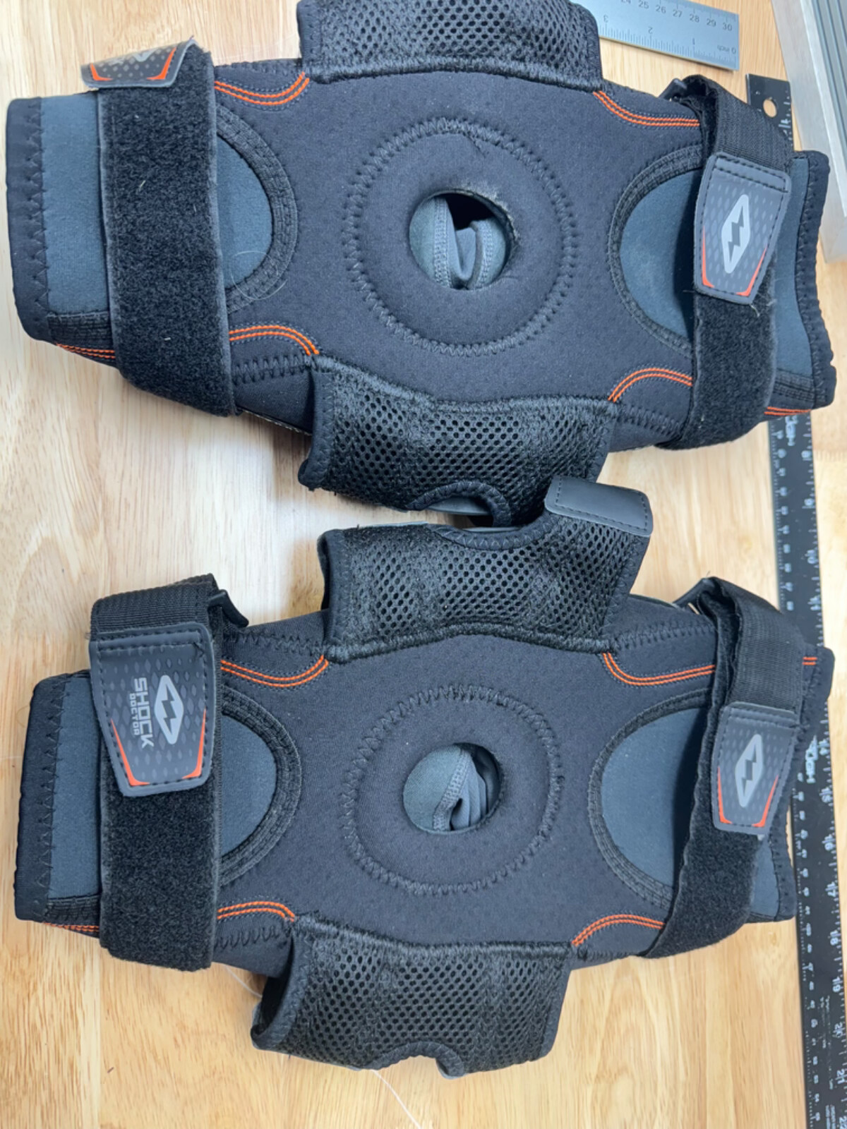 Pair Shock Doctor 875 Ultra Knee Support Brace with Bilateral Hinges – Black XXL