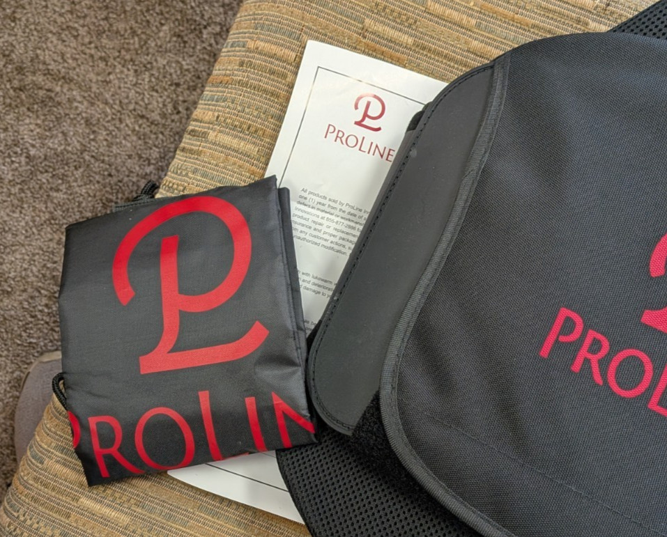 New ProLine Innovations Back Brace Support With Bag Universal Resizable