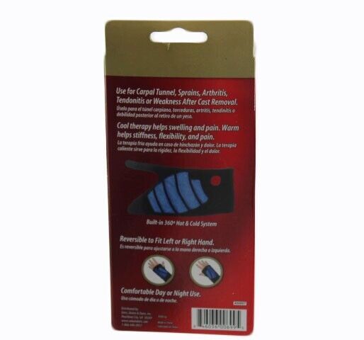 Wrist Therapy Brace/Splint Reversible Adjustable Fit Hot & Cold