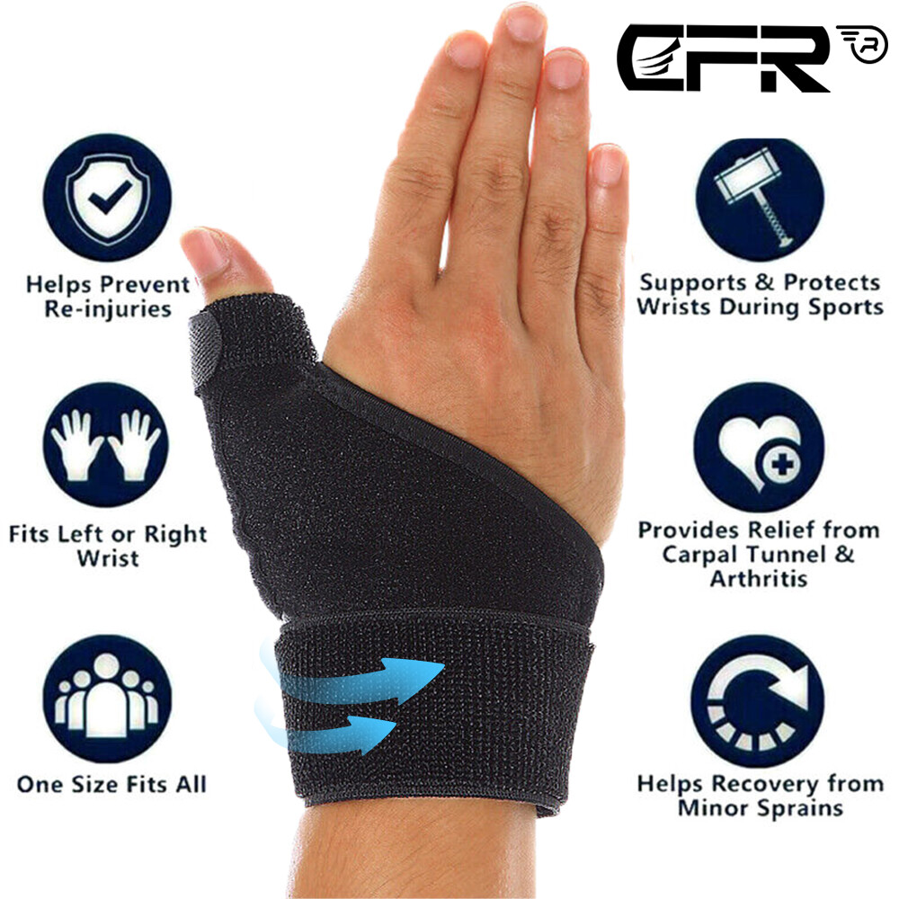 Thumb Wrist Support Brace Compression Gloves Carpal Tunnel Arthritis Sprain Wrap