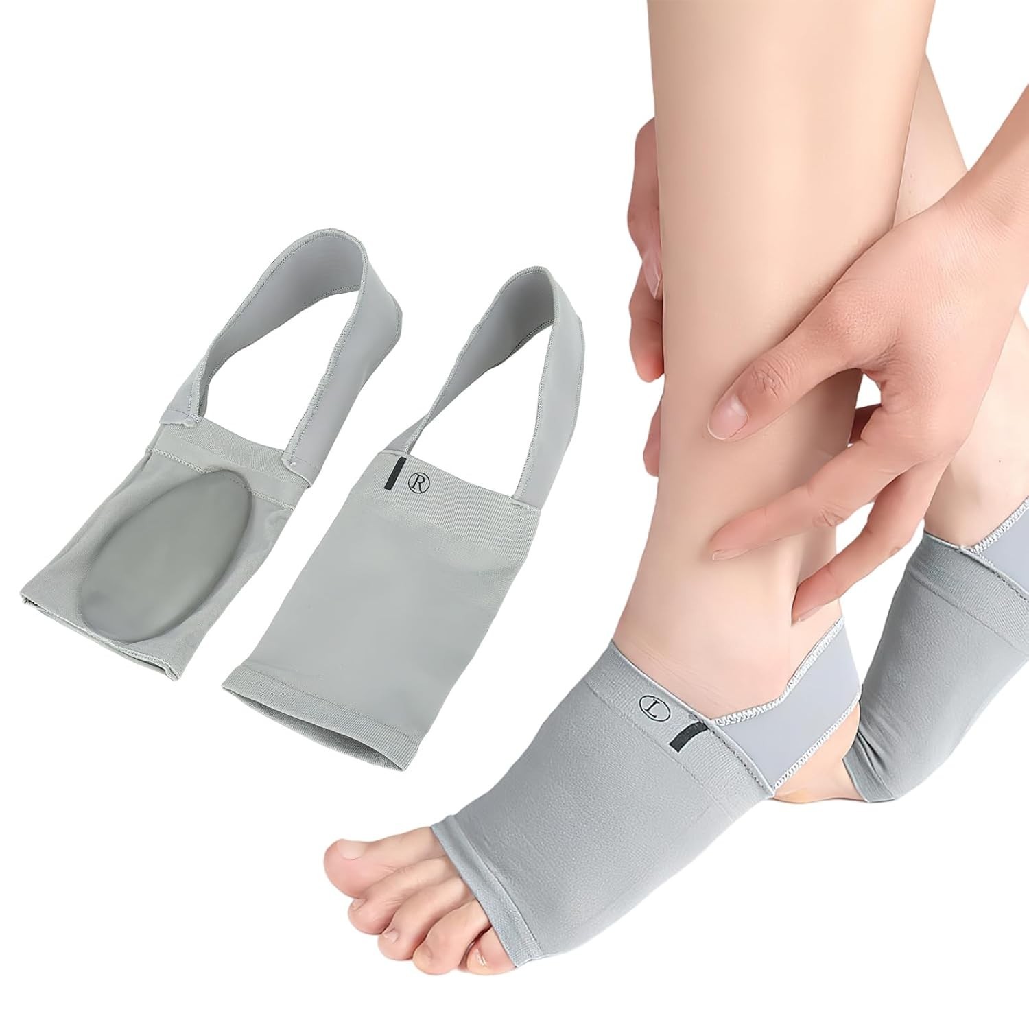 Metatarsal Arch Support Brace Compression Sleeves with Gel Pad for Flat Foot