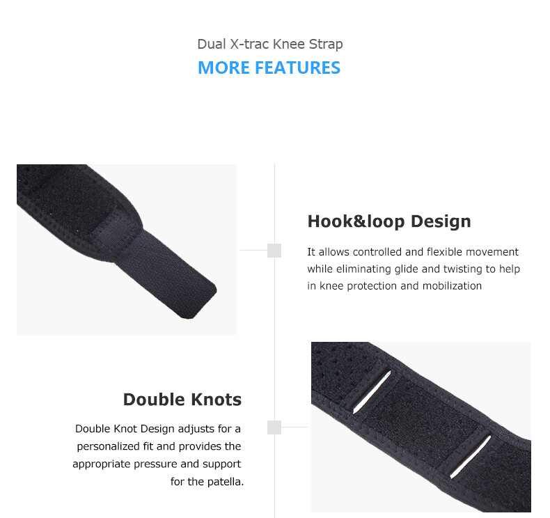 Knee Brace Support Compression Patella Straps Tennis Joint Pain Arthritis Relief
