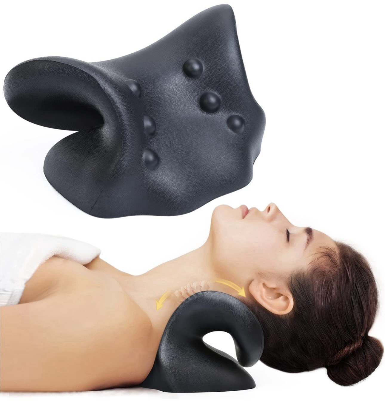 Neck Shoulder Relaxer Massage Rest Pillow Neck Stretcher Cervical Spine Health