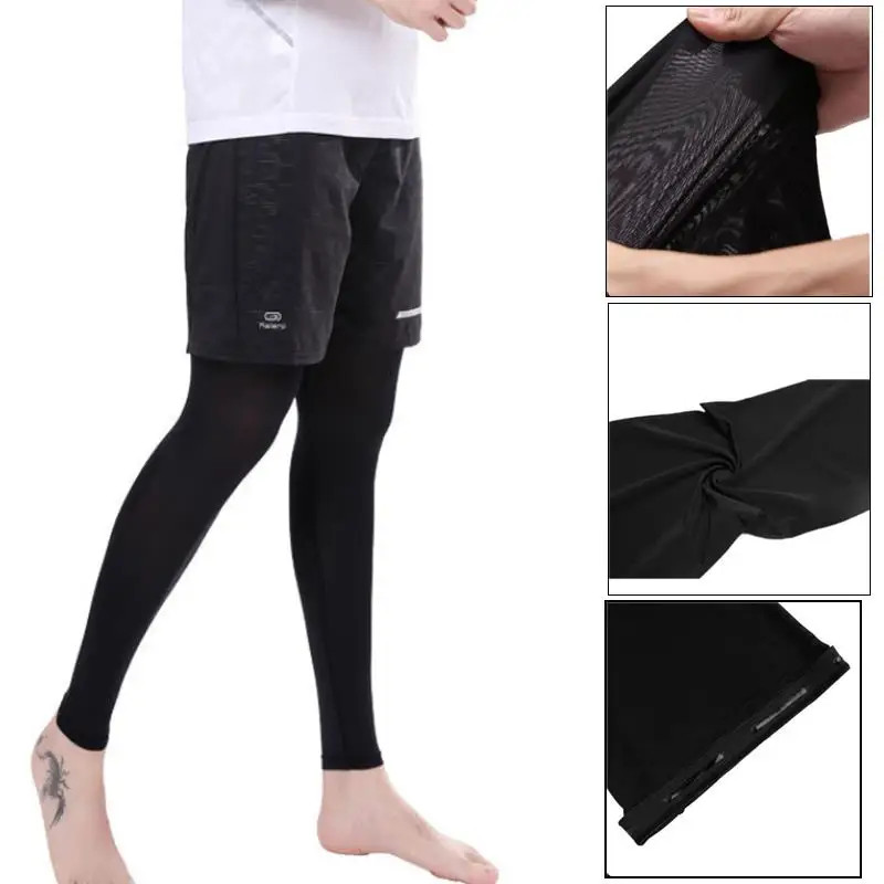 Leg Compression Sleeves, Full Leg Sleeve Long Knee Brace Knee Support Protect Ba