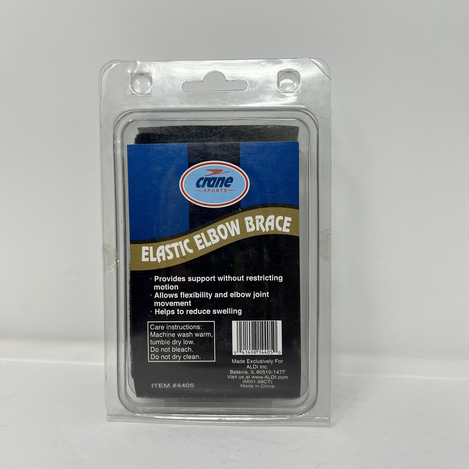 Crane Sports Elastic Elbow Support Brace Black Medium 10 1/4 – 11 1/2 Brand New