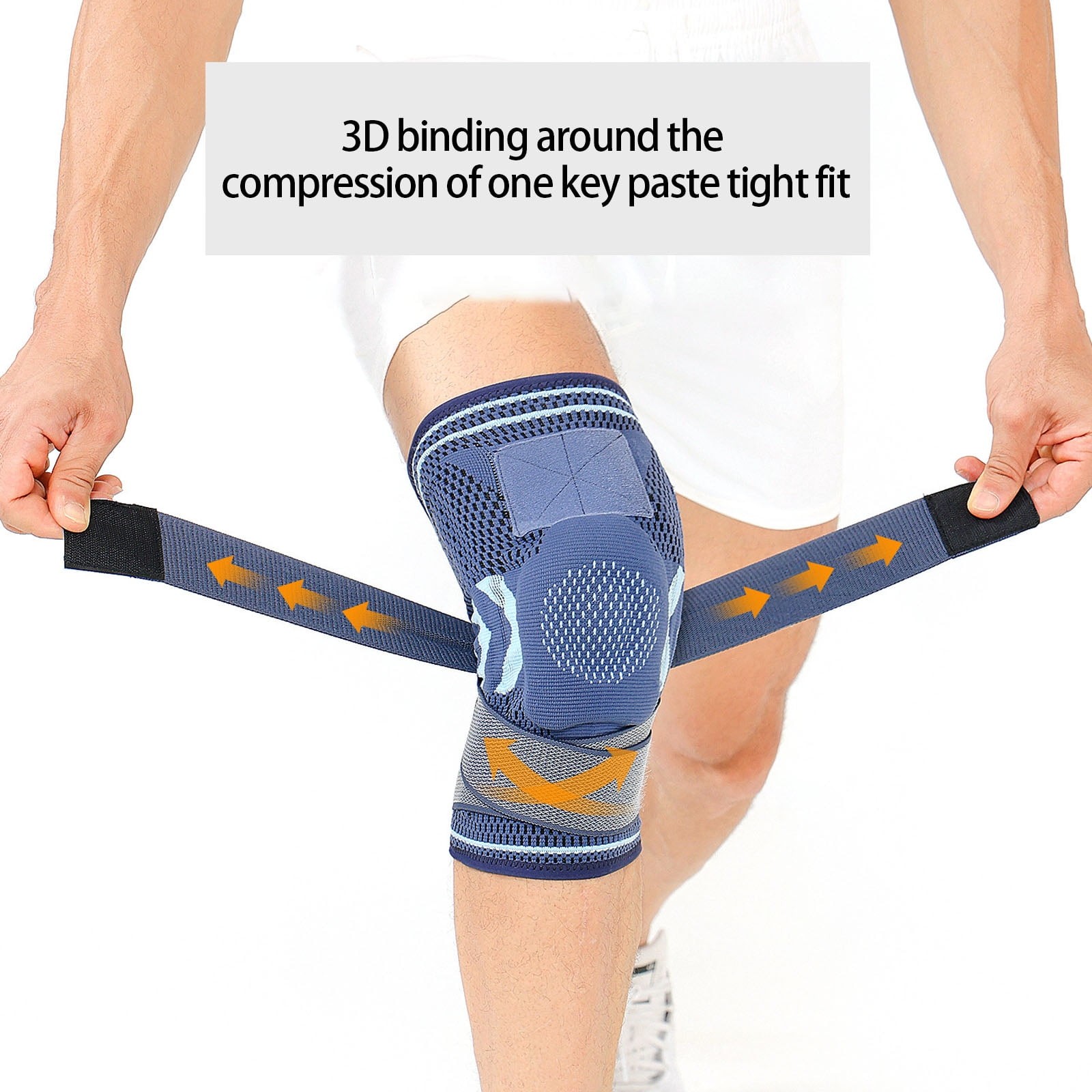 Professional Sports Knee Brace For All Sports Full Knee Protection &Non Slip Fit