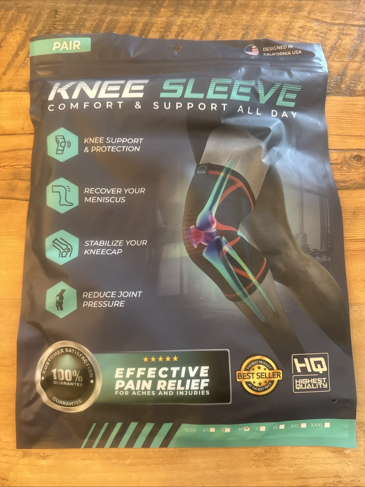 Modvel Compression Knee Sleeve Brace for Running , Workout Sports Meniscus Tear