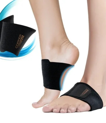 Copper Fit Unisex Set of 2 Arch Relief Plus with Built-in Orthotic Support 1692