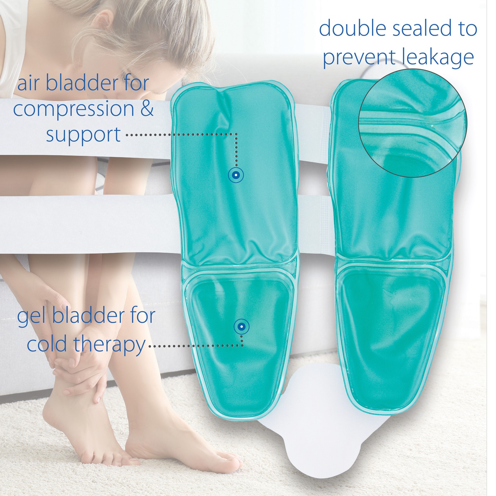 Swede-O Versi-Splint Ankle Splint Stabilization Cold Therapy Air Compression