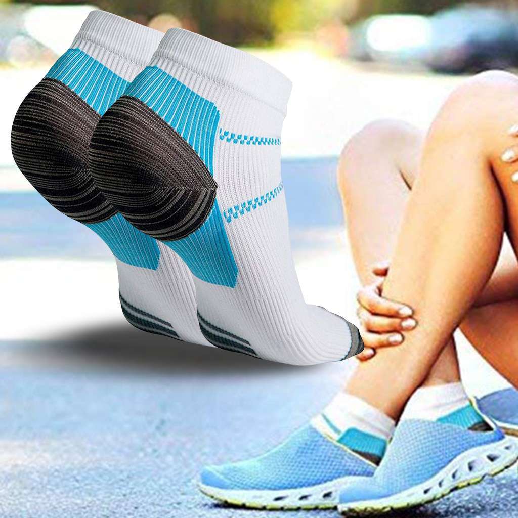1/5 Pairs Compression Socks Ankle Foot Plantar Fasciitis Arch Support Men Women